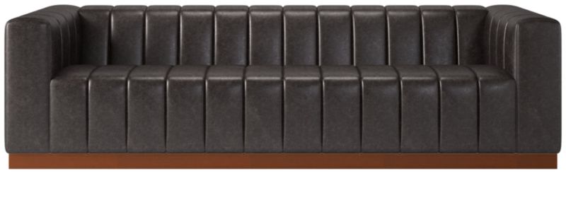 Cb2 hot sale channeled sofa
