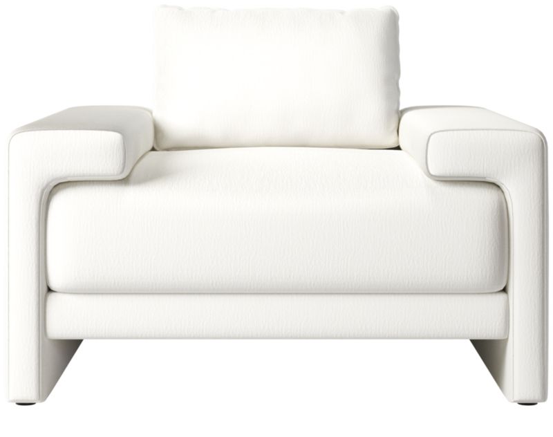 Camden White Modern Lounge Chair + Reviews | CB2