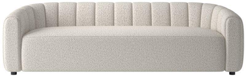 Fitz 98" Channeled Sofa Bloce Grey - image 0 of 7