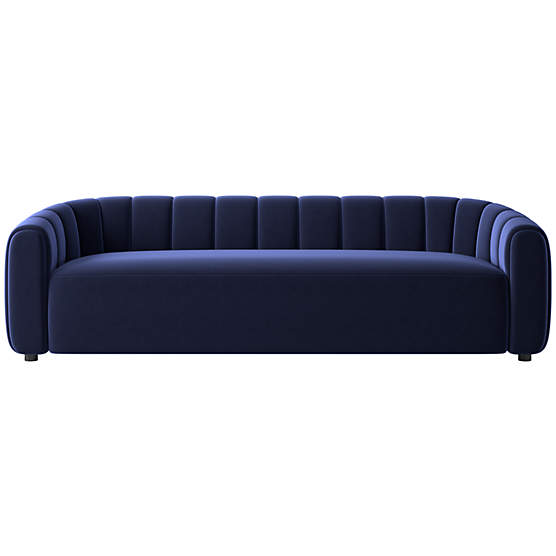 Fitz 98" Channeled Sofa Luca Eclipse