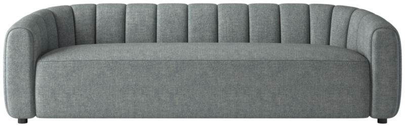 Fitz 98" Channeled Sofa Nomad Charcoal - image 0 of 7