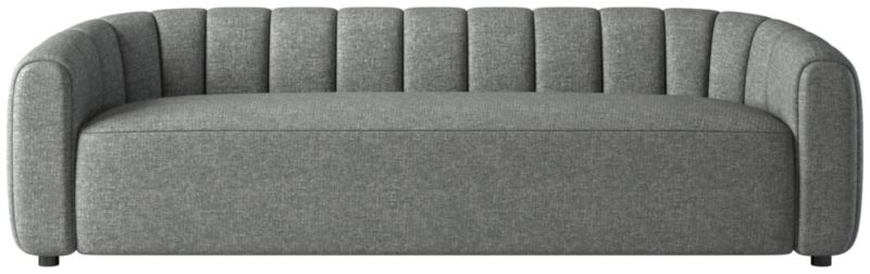 Fitz 98" Channeled Sofa Hatch Charcoal - image 0 of 7