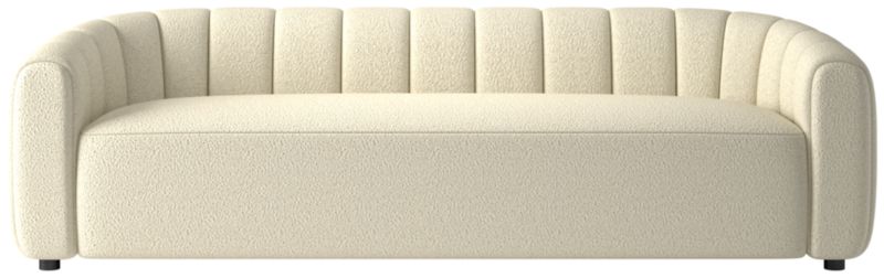 Fitz 98" Channeled Sofa Bloce Cream - image 0 of 7