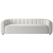 Faible 6-Piece U-Shaped Wheat Performance Velvet Deep Depth Sectional Sofa with Right-Arm