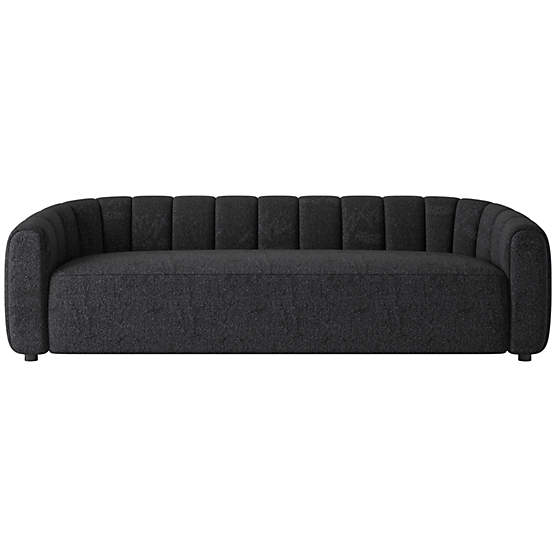 Fitz 97.5" Sofa Bloce Noir