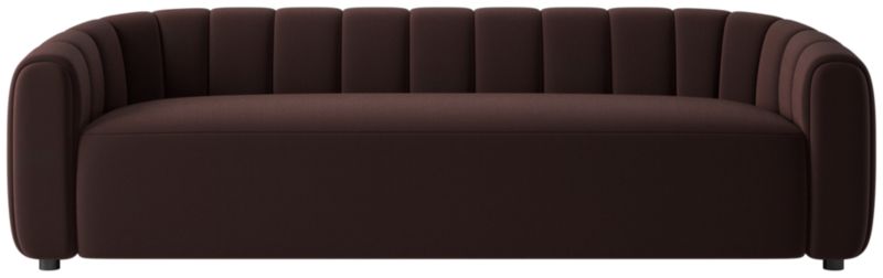 Fitz 98" Channeled Sofa Luca Espresso - image 0 of 7