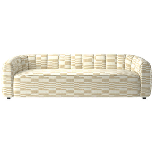 Fitz 98" Channeled Sofa Piano Cloud
