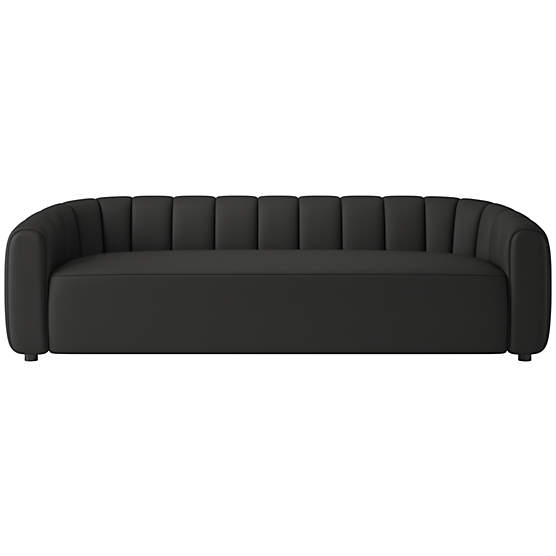 Fitz 97.5" Sofa Kanvas Ebony