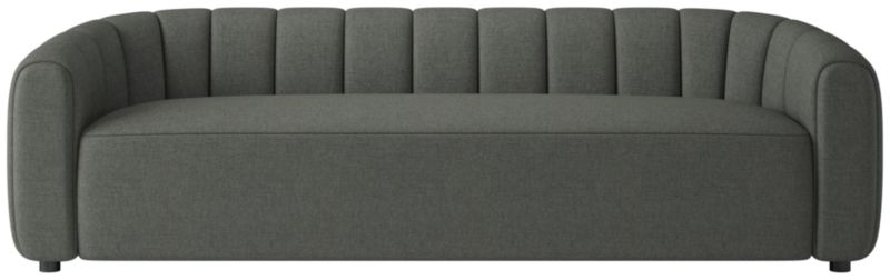 Fitz 98" Channeled Sofa Taylor Charcoal - image 0 of 7