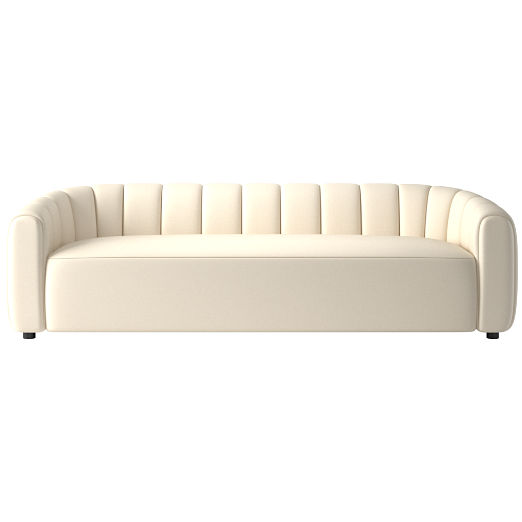 Fitz 98" Channeled Sofa Kanvas Sand