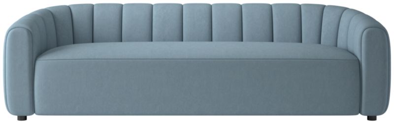 Fitz 98" Channeled Sofa Lisbon Wedgewood - image 0 of 8