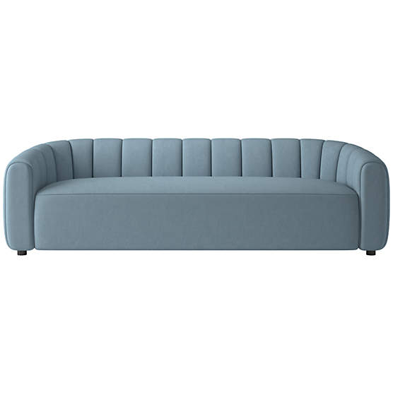 Fitz 98" Channeled Sofa Lisbon Wedgewood