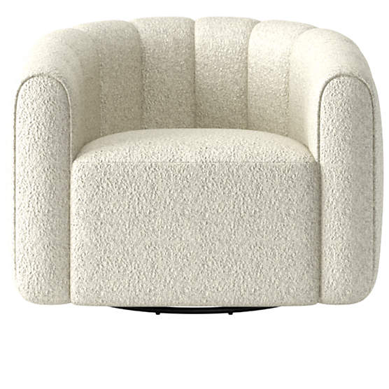 Fitz Bloce Grey Swivel Chair