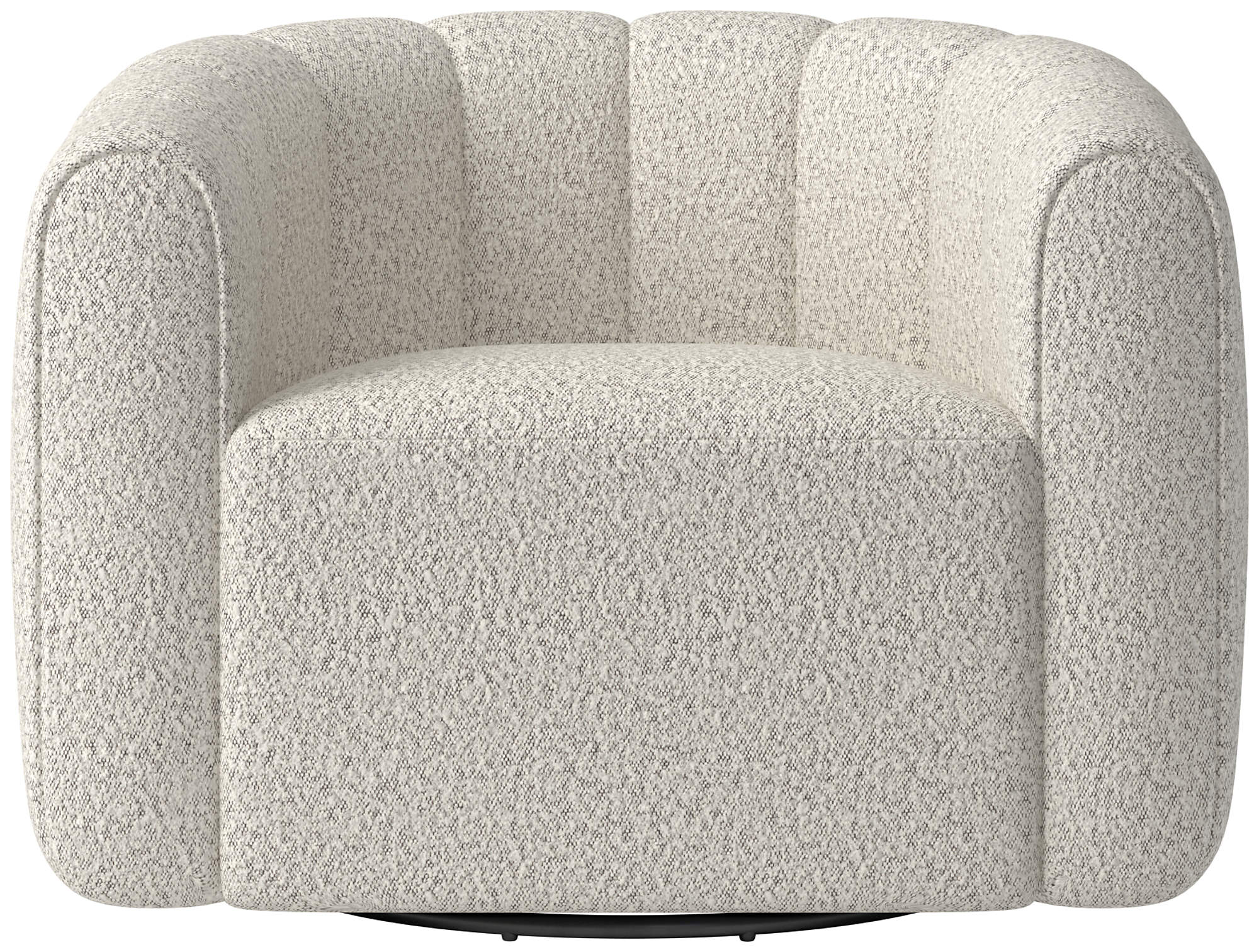 Fitz Bloce Grey Swivel Chair CB2