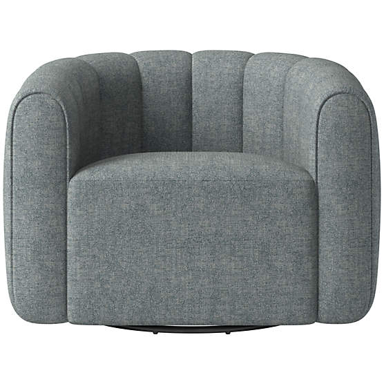 Fitz Swivel Chair Nomad Charcoal