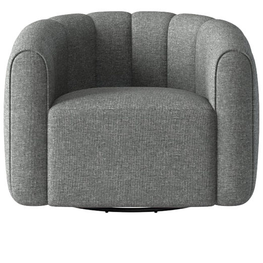 Fitz Hatch Charcoal Swivel Chair