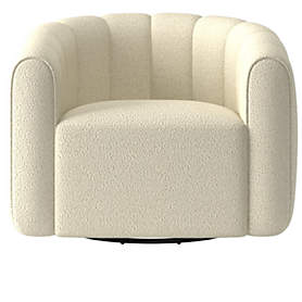 Cream outlet swivel chair