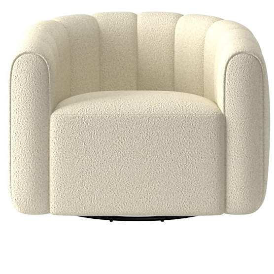 Fitz Bloce Cream Swivel Chair