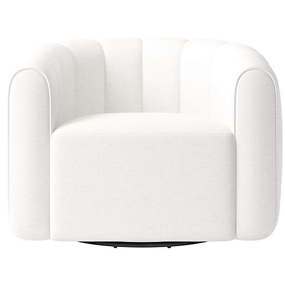 Fitz Swivel Chair Curious Linen