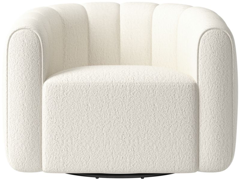 Fitz Wooly Sand Swivel Chair - image 0 of 8