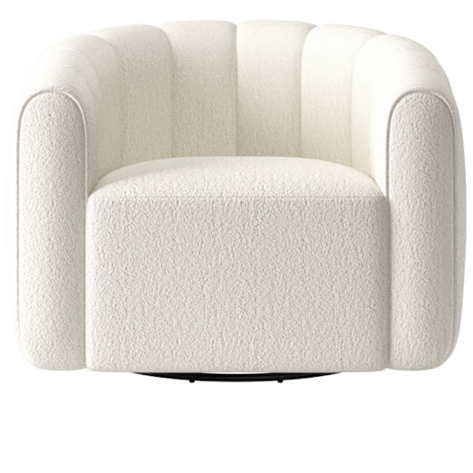 Fitz Wooly Sand Swivel Chair