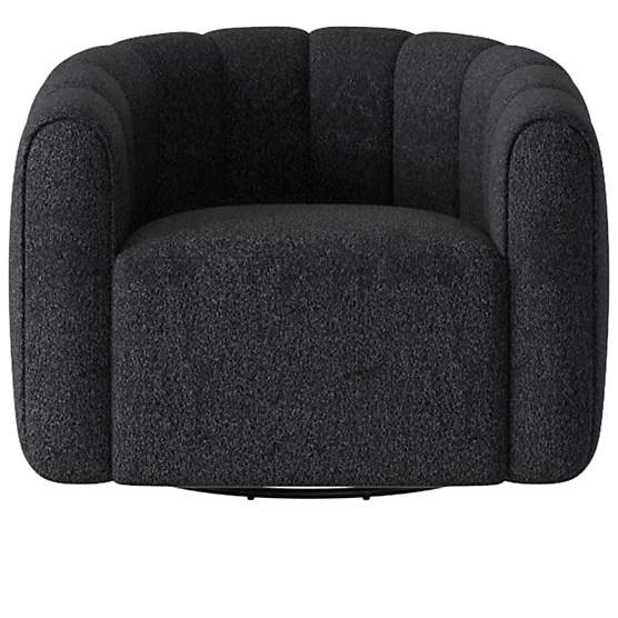 Fitz Bloce Noir Swivel Chair