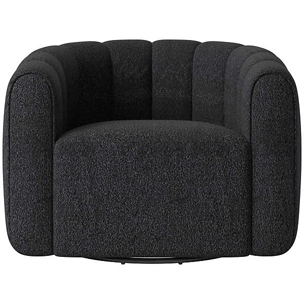 Cb2 fitz sales russet swivel chair