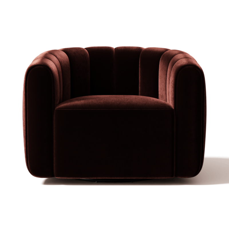 Fitz Luca Espresso Swivel Chair - image 0 of 15