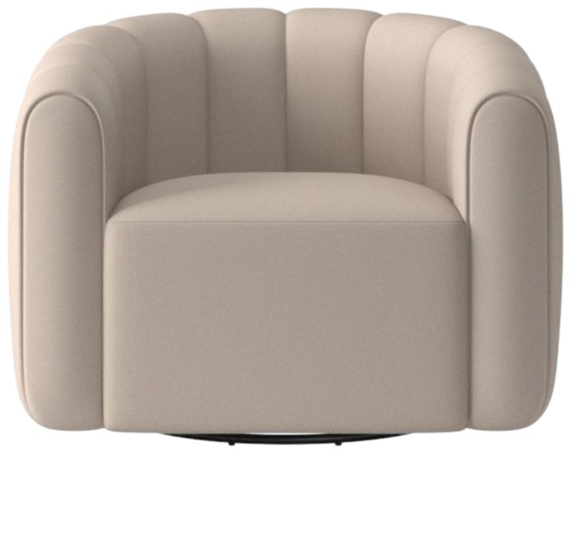 Fitz Swivel Chair Luca Bone - image 0 of 8