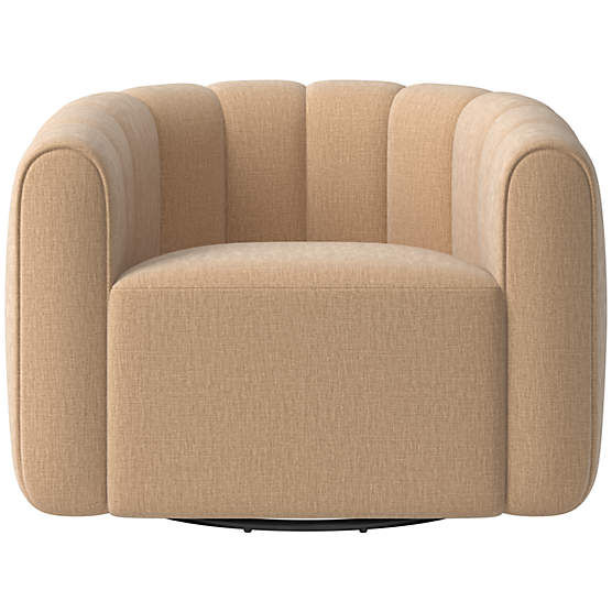 Fitz Swivel Chair Coverlet Wheat