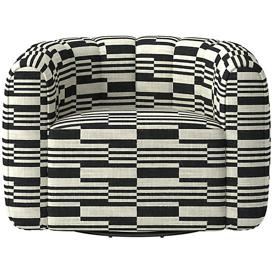 Fitz Swivel Chair Piano Domino