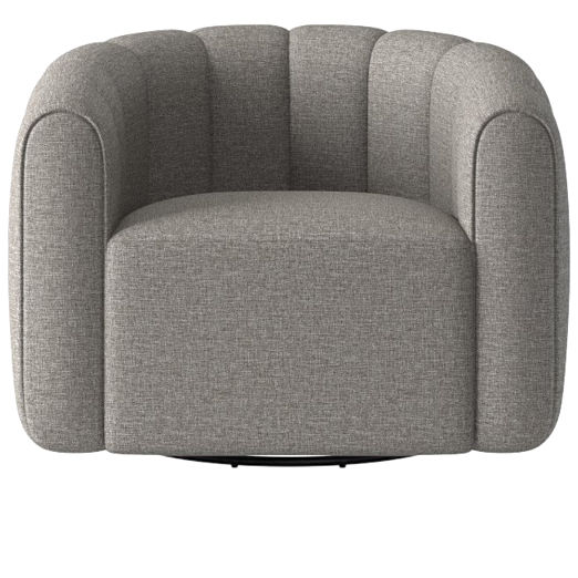 Fitz Taylor Felt Grey Swivel Chair