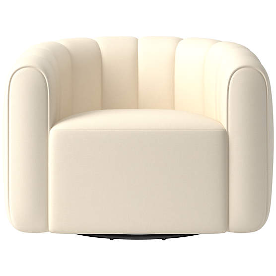 Fitz Swivel Chair Kanvas Sand
