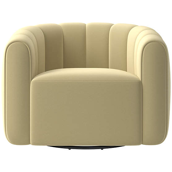 Fitz Swivel Chair Luca Camel