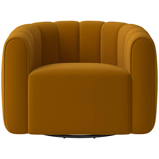 Fitz Swivel Chair Luca Turmeric