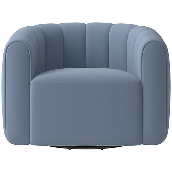 Fitz Swivel Chair Luca Azure