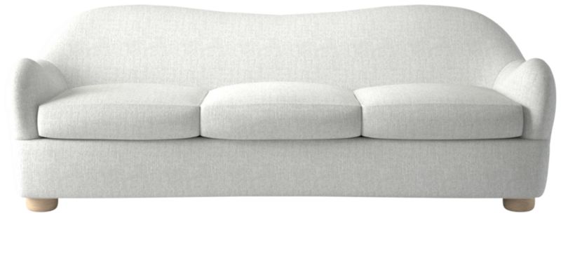 Bacio Elliot Dove Grey Sofa with Oak Legs by Ross Cassidy - image 0 of 2