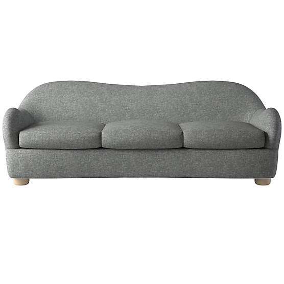 Bacio Sofa Hatch Charcoal by Ross Cassidy