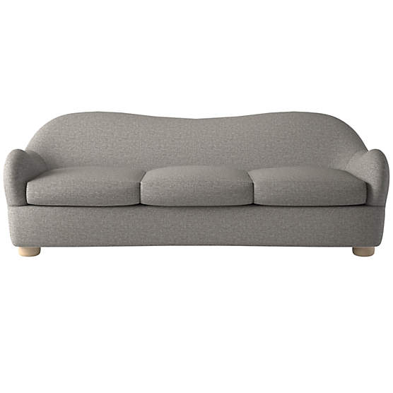 Bacio Sofa Taylor Felt Grey by Ross Cassidy