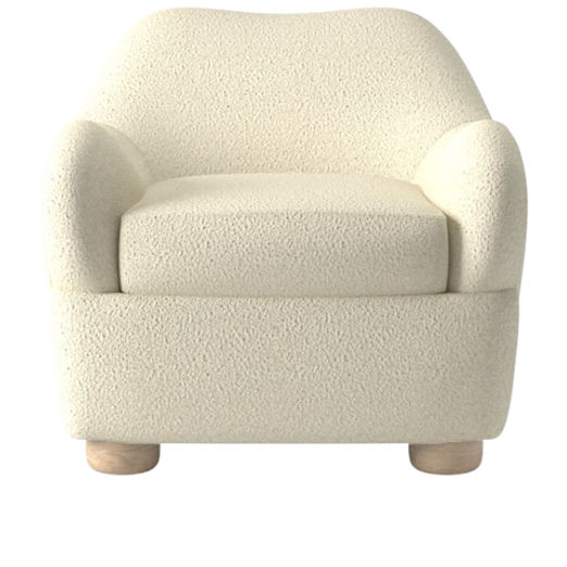 Bacio Lounge Chair Bloce Cream by Ross Cassidy