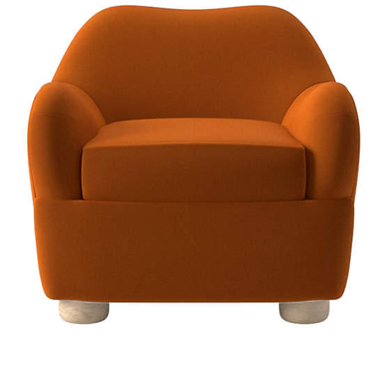 Bacio Lounge Chair Luca Russet by Ross Cassidy