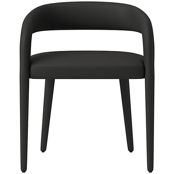 Lisette Dining Armchair Kanvas Ebony