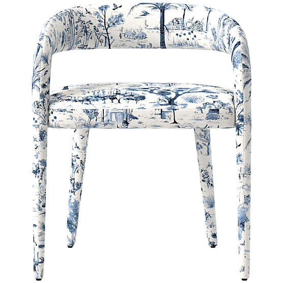 Lisette Dining Armchair Landscape Blue