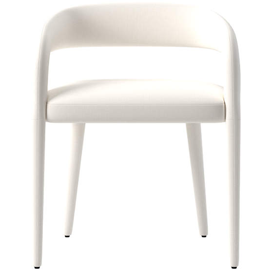 Lisette Dining Armchair Coverlet Snow