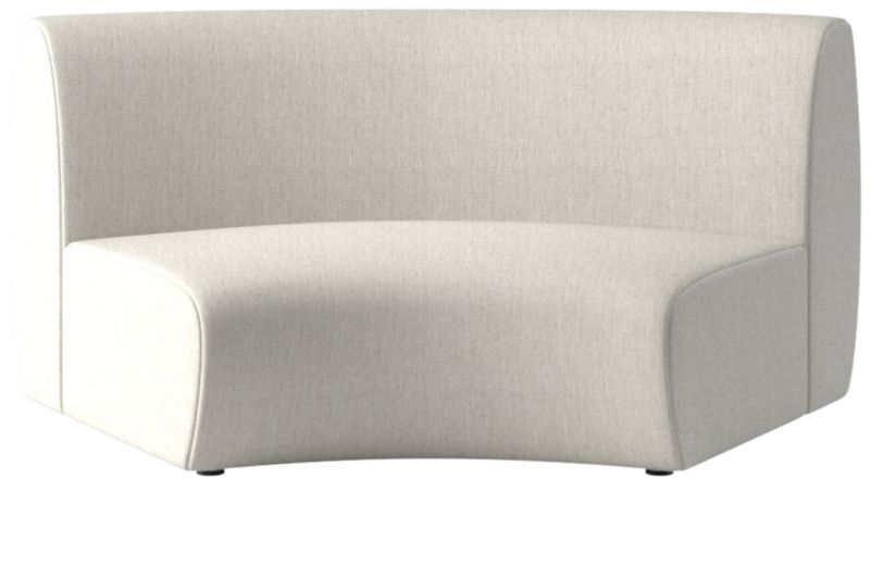 Roma White Armless Sofa Reviews CB2   Item 757 159 1624 0