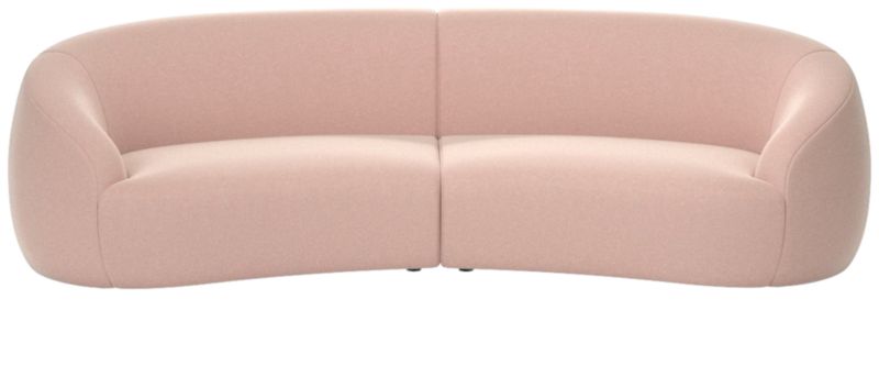 Viewing product image Roma 2-Piece Sectional Sofa Dale Blush by Ross Cassidy - image 1 of 7