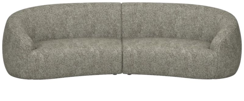 Roma 2-Piece Sectional Sofa Bloce Grey by Ross Cassidy - image 0 of 8