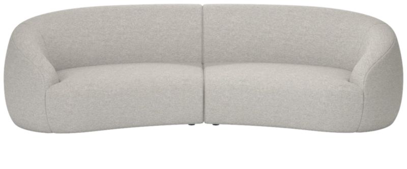 Roma 2-Piece Sectional Sofa Hatch Platinum by Ross Cassidy - image 0 of 8