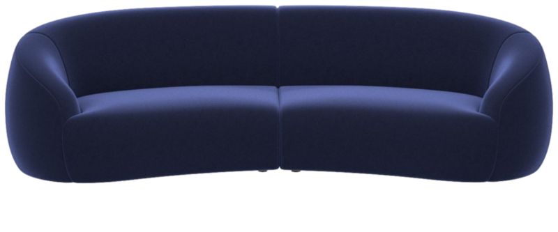 Viewing product image Roma 2-Piece Sectional Sofa Luca Eclipse - image 1 of 7