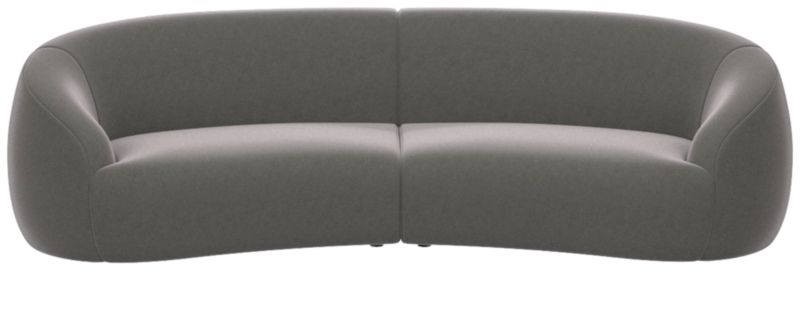 Viewing product image Roma 2-Piece Sectional Sofa Luca Storm - image 1 of 7